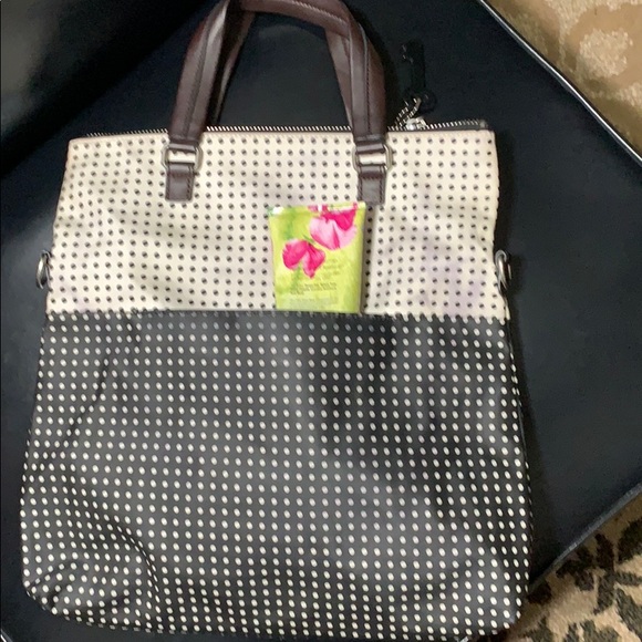 Fossil Canvas Crossbody Bag Polkadot - Picture 3 of 11